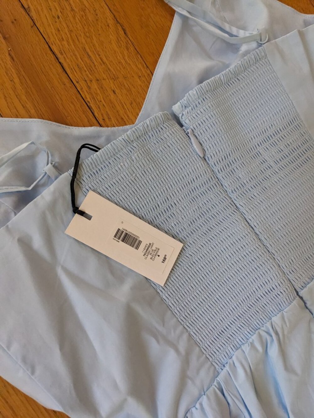 Aritzia Wilfred Technique Cotton Poplin Dress | Light Blue | Size 4 | NWT - Picture 4 of 5